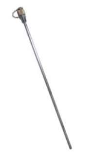 12" Steel, 1/4" NPT, rigid (stainless tube)