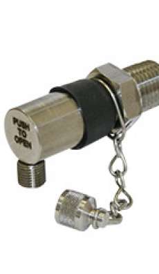 KP series push button sampling valve, 1/4" NPT