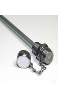 12" Steel, high flow, 1/4" NPT Thread, Rigid, 5/16 OD SS Tube