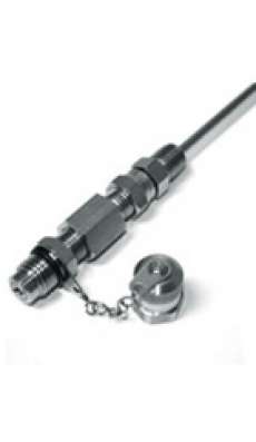 24" Steel, 1/4" NPT, swivel (stainless tube)