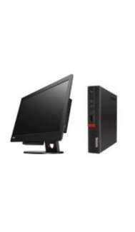 Lenovo Tiny PC & 24" Monitor