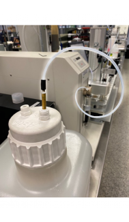 Solvent Line with Stainless Steel Guide Tube