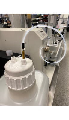 Solvent Line with Stainless Steel Guide Tube